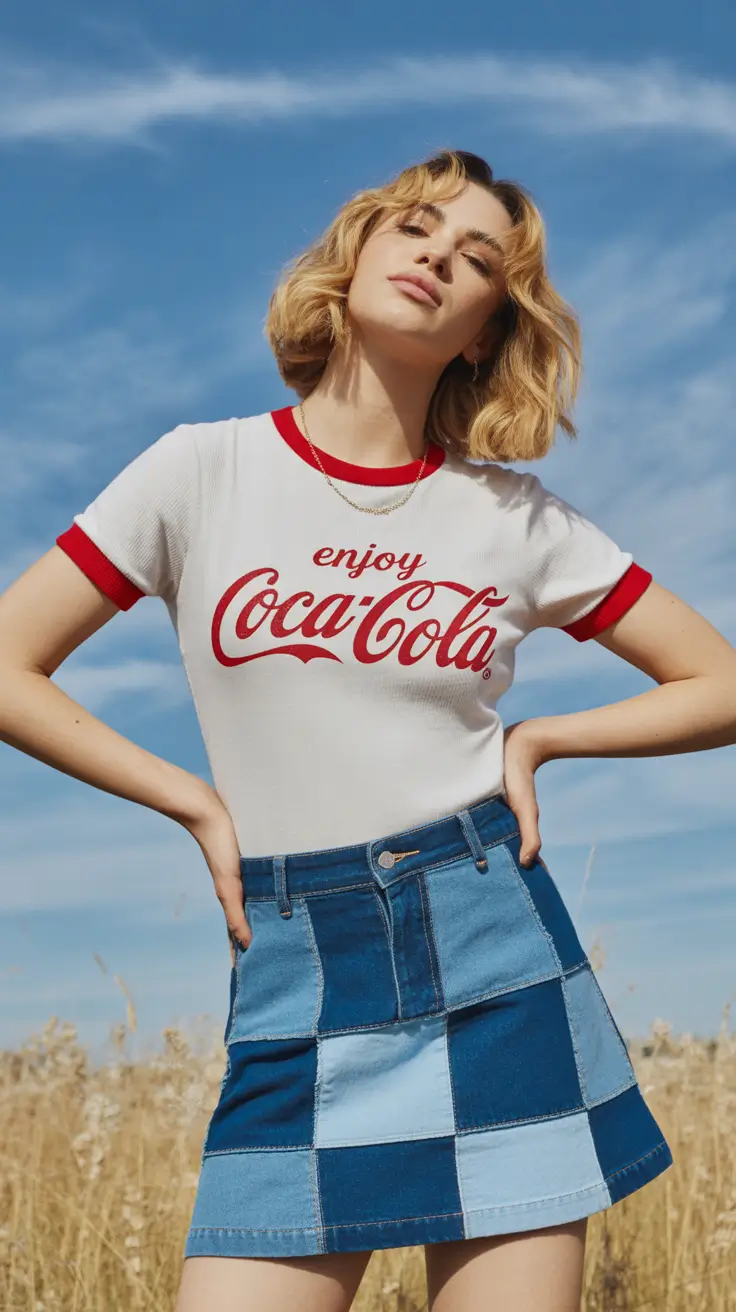 retro vintage summer outfits 2026 Retro Graphic Tees and Playful 80s Nostalgia