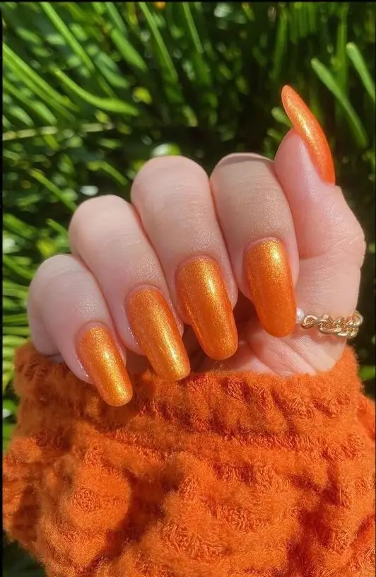 Fall Nails Orange 20 Ideas: Embrace the Warmth of the Season