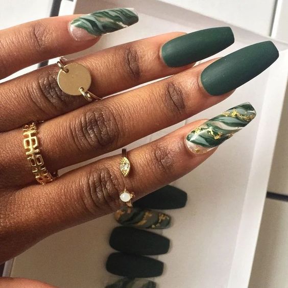 Long Fall Nails 15 Ideas for Black Women: Elevate Your Style This Season