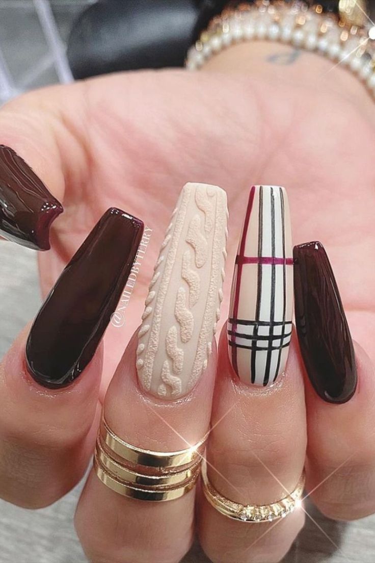 Fall Nails Brown 20 Ideas: Embrace the Warmth and Elegance