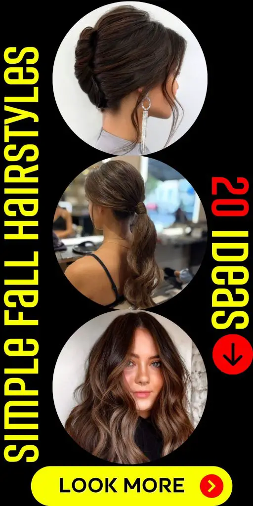 Simple Fall Hairstyles 20 Ideas: Embrace the Autumn Vibes in Style