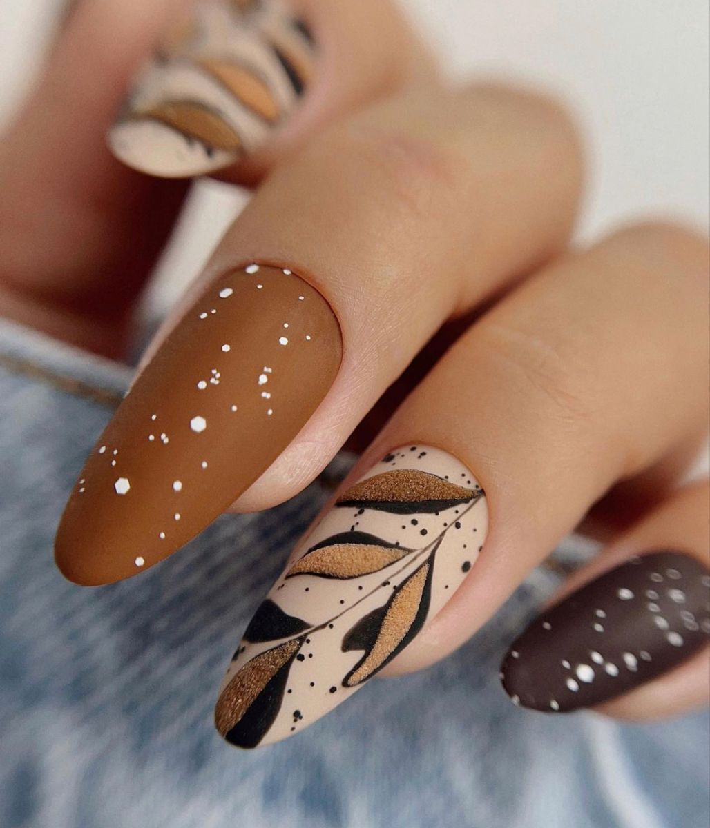 Fall Nails Brown 20 Ideas: Embrace the Warmth and Elegance