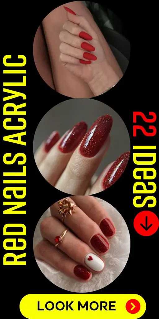 Red Nails Acrylic 22 Ideas: Spice Up Your Nail Game with These Stunning Designs