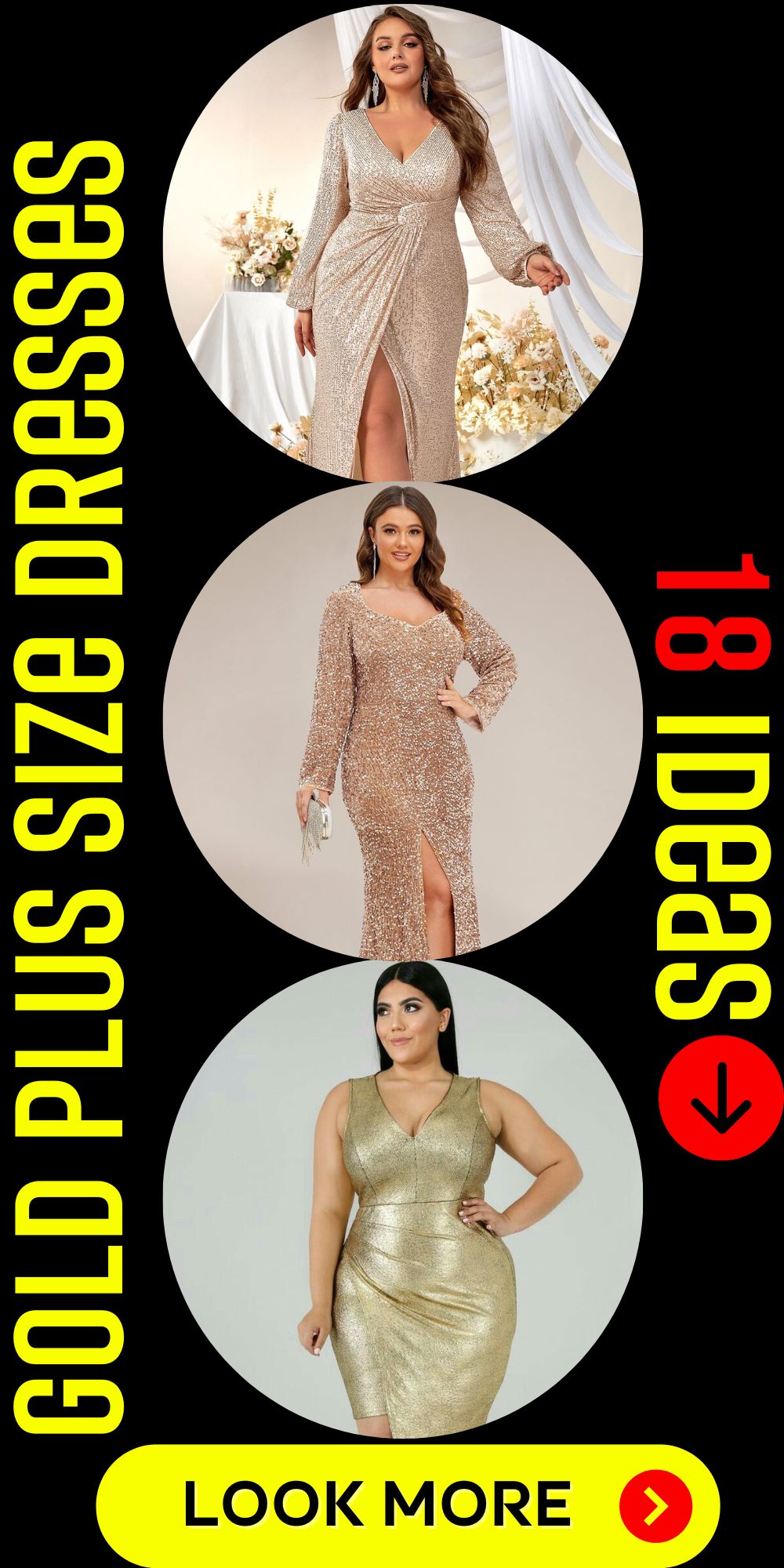 Gold Plus Size Dresses 18 Ideas Embrace Your Curves With Glamour Women 0370