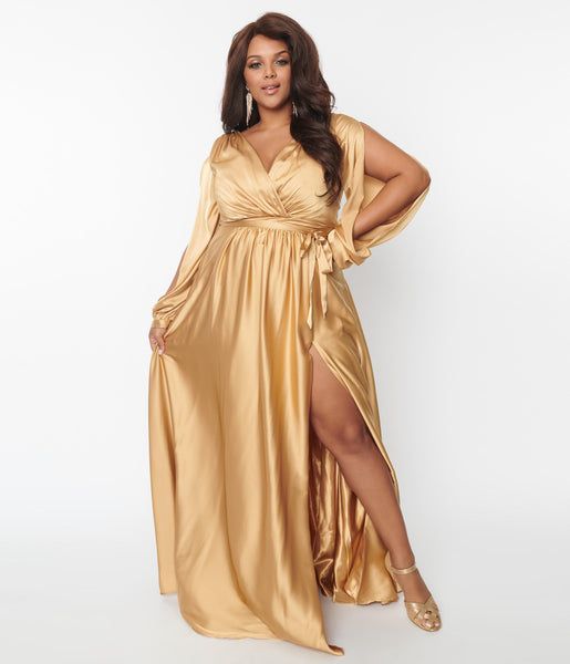 Gold Plus Size Dresses 18 Ideas: Embrace Your Curves with Glamour