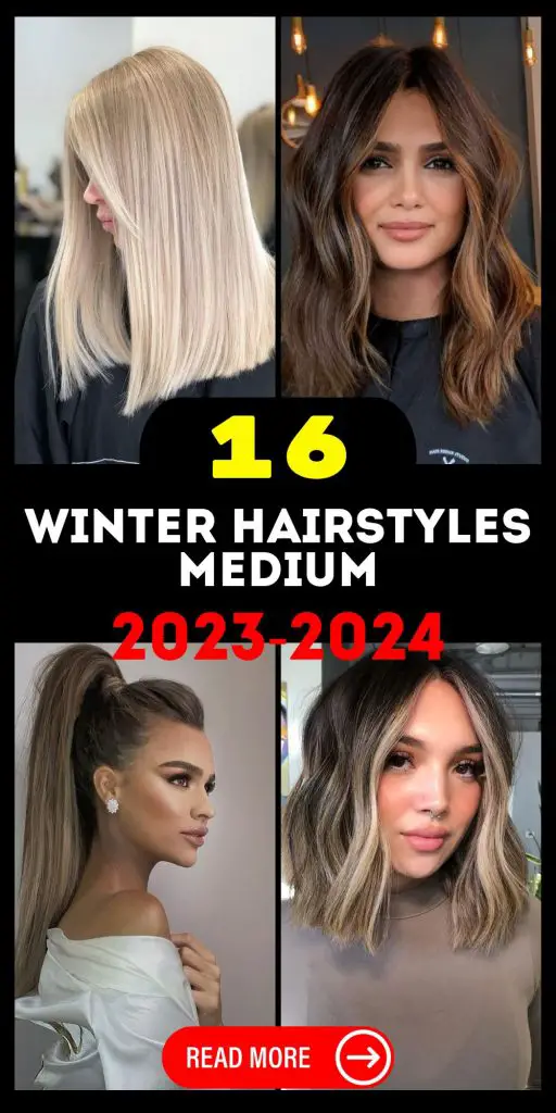 Winter Hairstyles Medium 2023 - 2024 16 Ideas - Women-Lifestyle.com
