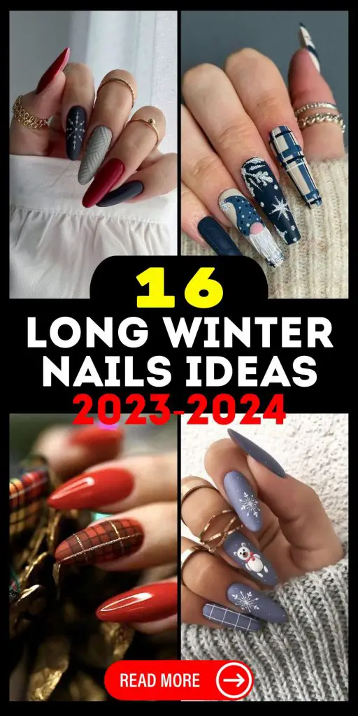 Long Winter Nails 2023 - 2024 16 Ideas: Nail Your Cold-Weather Look ...