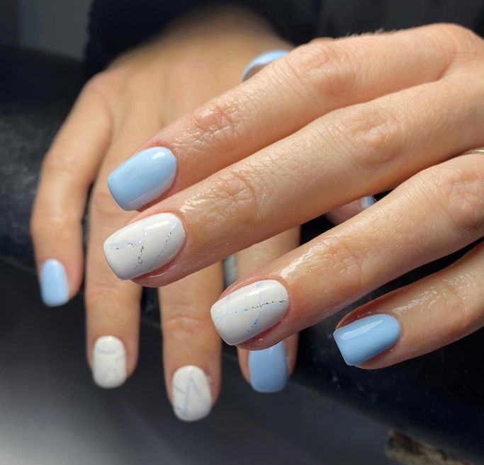 Winter Nails Acrylic Short 2023-2024 21 Ideas: Embrace the Season with Style