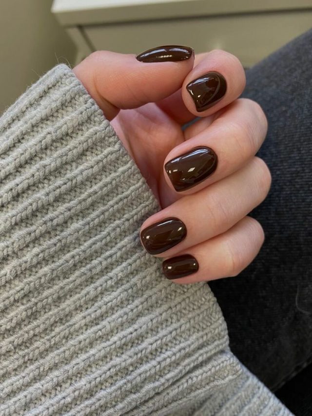 Short Gel Nails Winter 2023 - 2024 20 Ideas - Women-Lifestyle.com