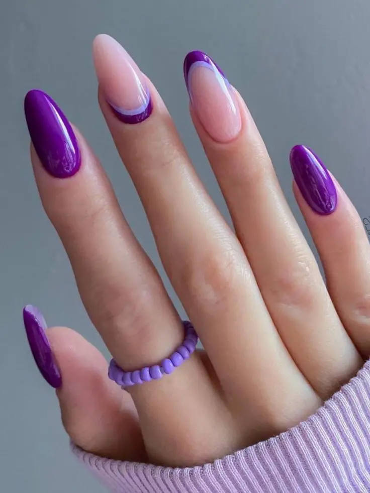 Purple Nails for Winter 2023-2024 20 Ideas