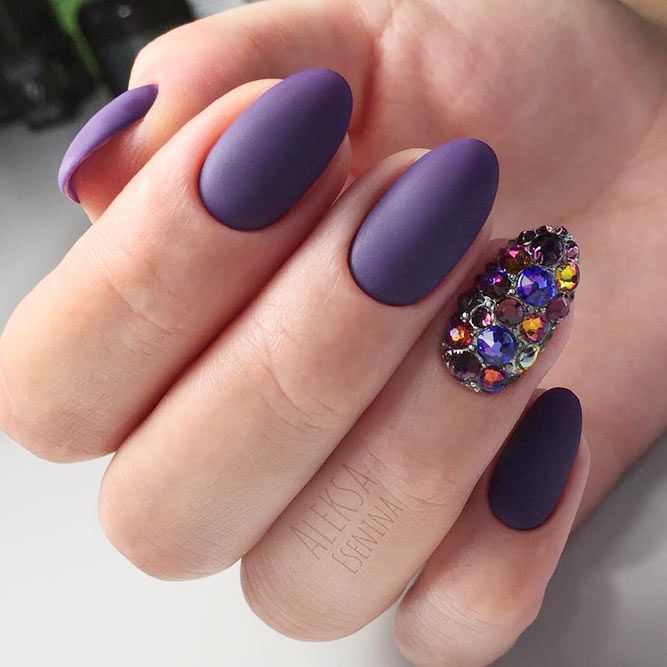 Purple Winter Nails 2023 - 2024 21 Ideas: Embrace the Cold with Style