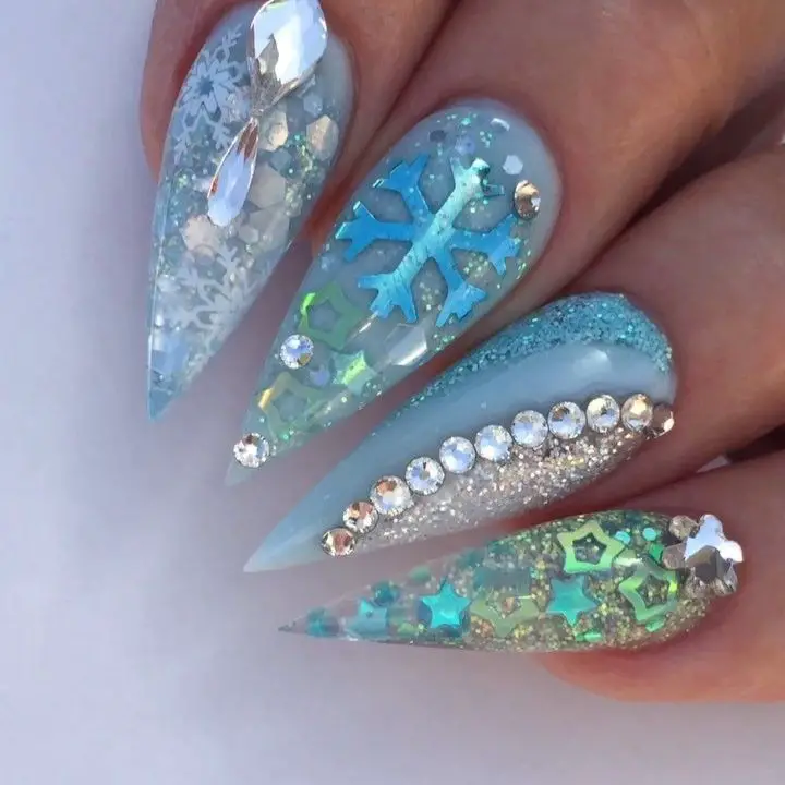 Winter Rainbow Nails 2023-2024 21 Ideas: Embrace the Colorful Chill
