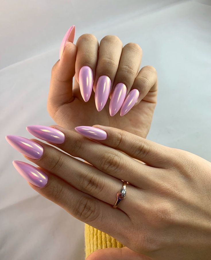 Pink Nails for Winter 2023 - 2024 16 Ideas