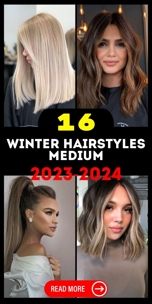 Winter Hairstyles Medium 2023 - 2024 16 Ideas