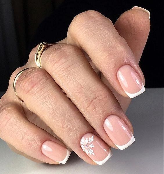 Short French Winter Nails 2023-2024 21 Ideas