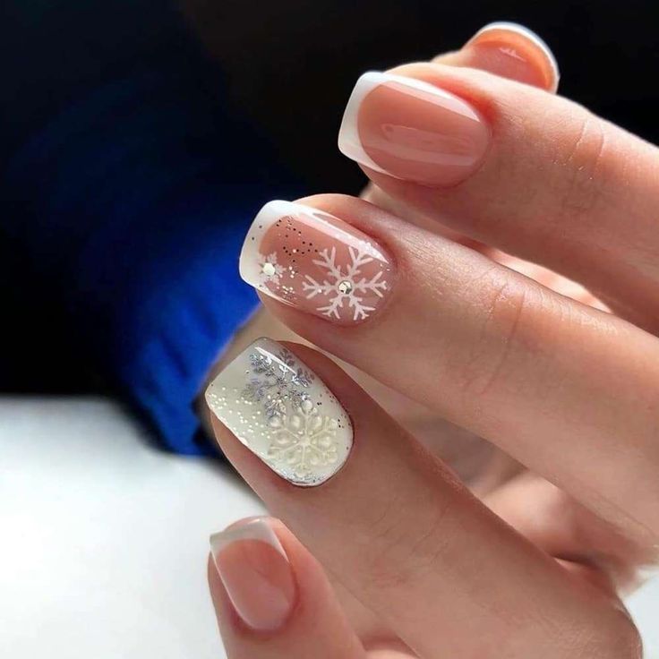 Short French Winter Nails 2023-2024 21 Ideas