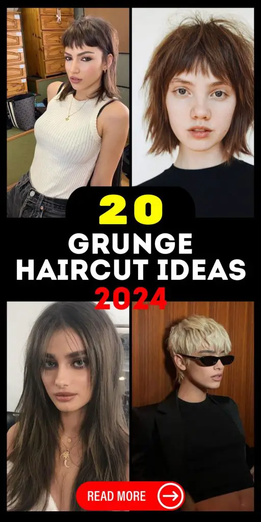 Grunge Haircut Trends for 2024: From Short Curly Styles to Medium Messy ...