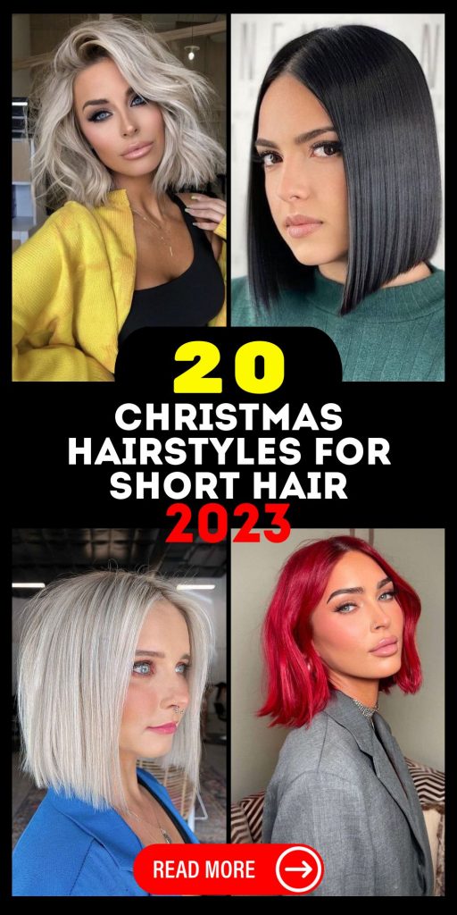 Get Festive with Christmas Hairstyles for Short Hair 2023 | Color Ideas ...