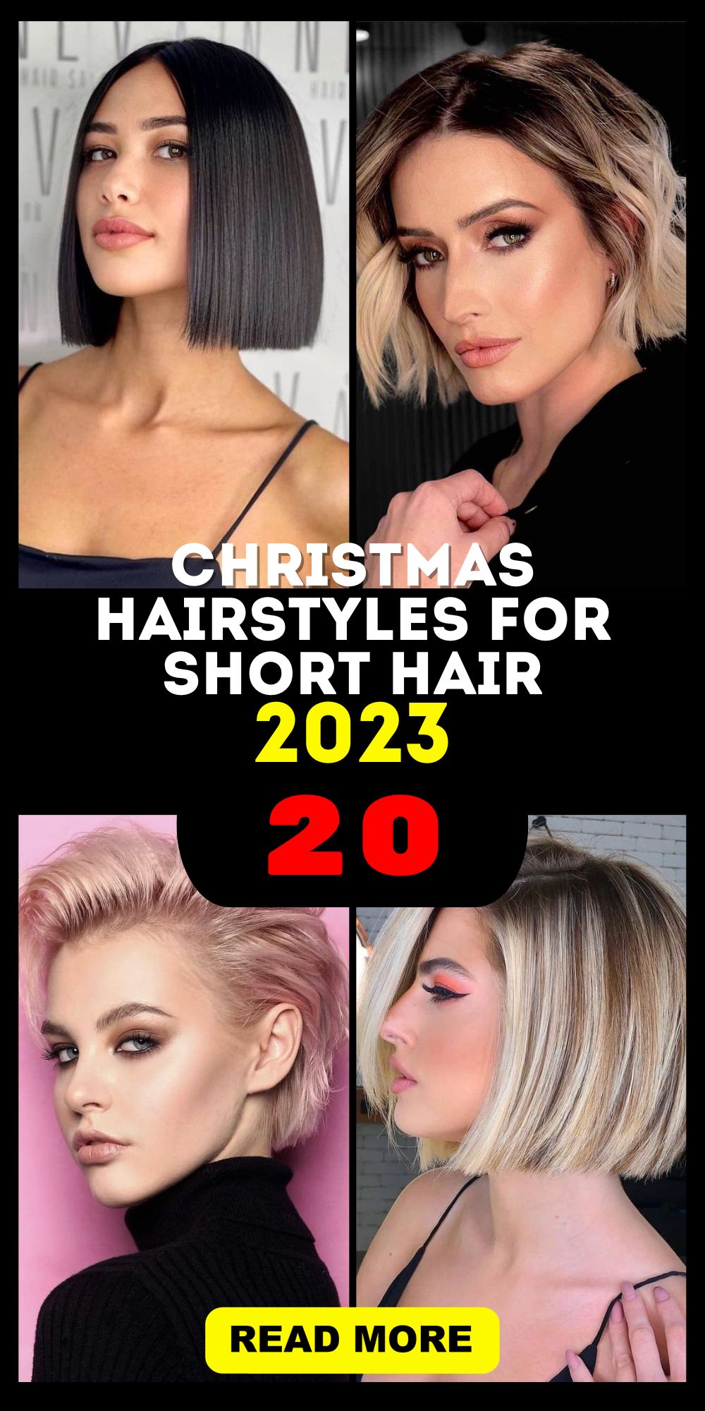 Get Festive with Christmas Hairstyles for Short Hair 2023 | Color Ideas ...