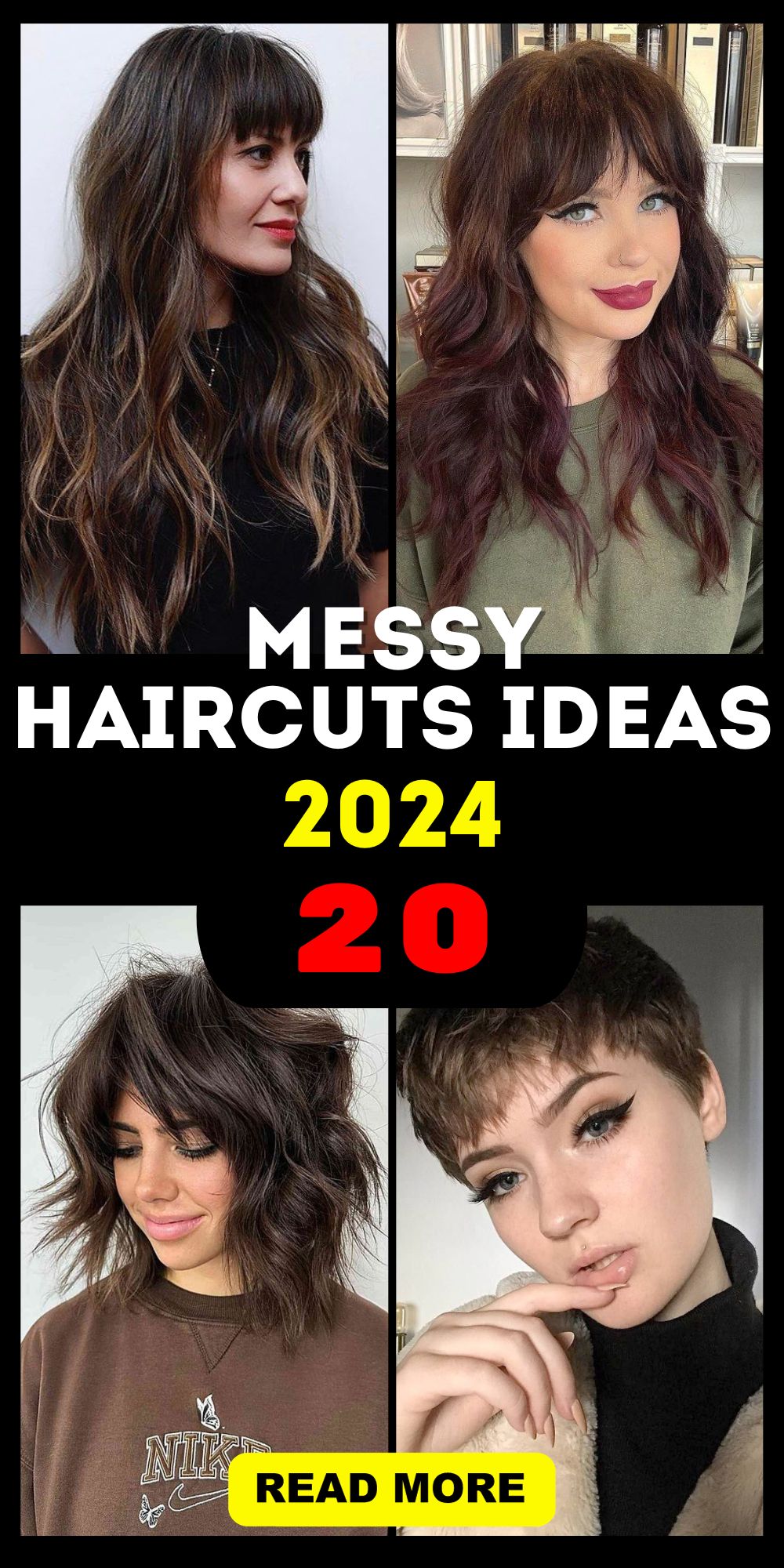 Messy Haircuts 2024 Ideas: Exploring Short, Medium & Long Styles for ...