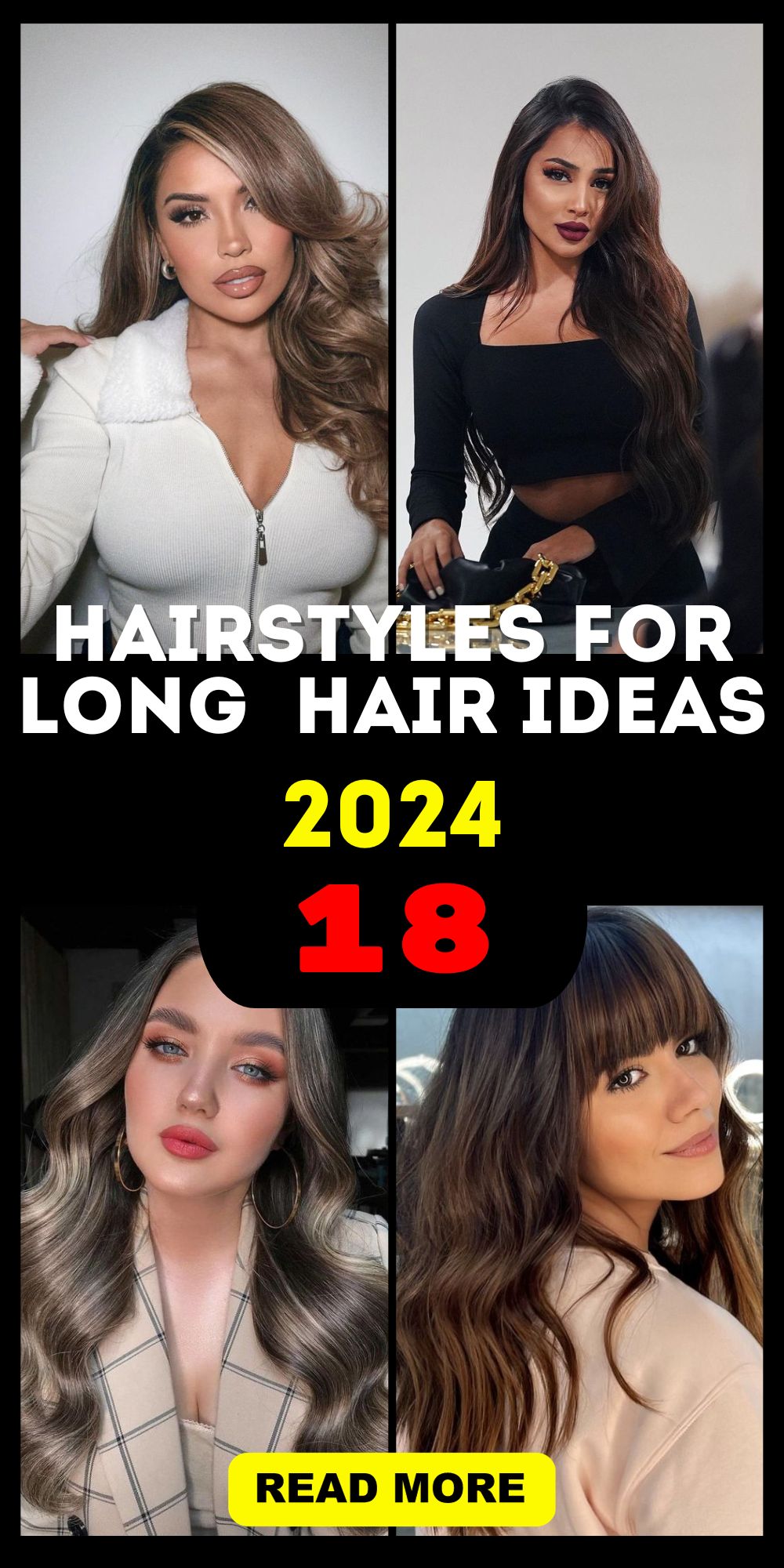 Discover Trendy 2024 Long Hair Hairstyles: Easy, Glamorous, and Stylish