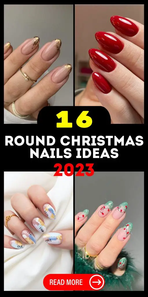 Explore 2023 Round Christmas Nails: Trends, Art Designs, and More