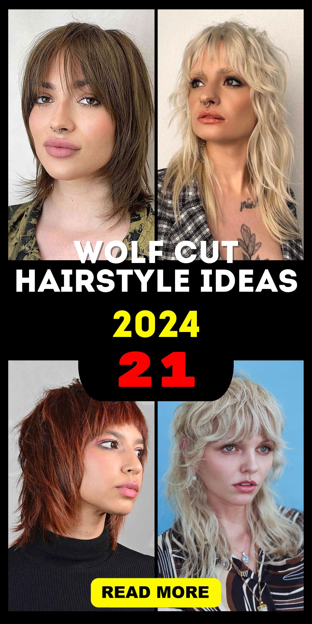 Discover the Latest Wolf Cut Hairstyles for 2024: Short, Medium, and ...