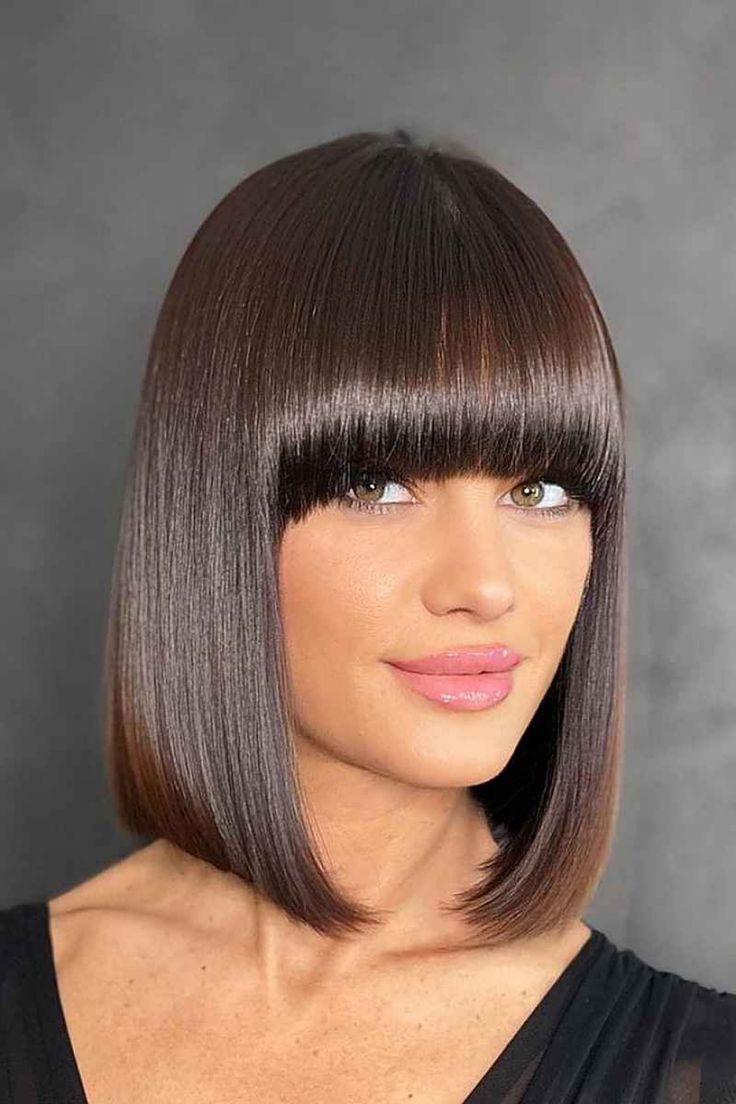 Haircut With Bangs 2024 From Short Layered To Medium Wolfcut Dive   17 Most Stylish Hand Inspiring French Bob Haircuts For Every Age 1 