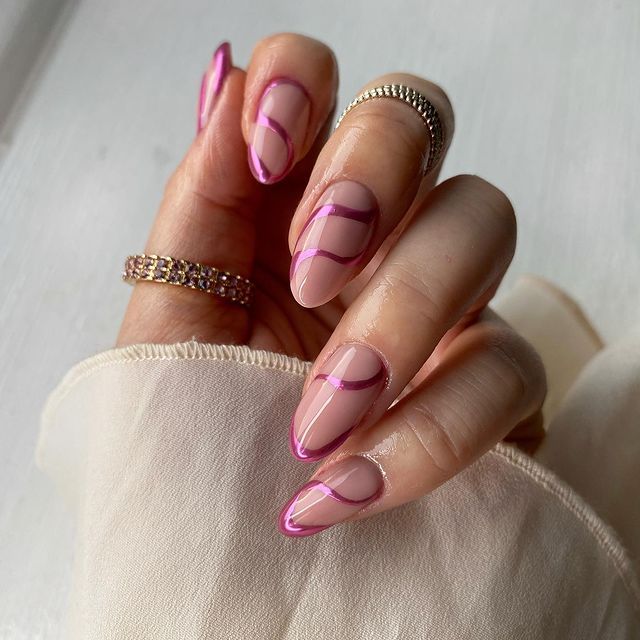 Rose Winter Nails 2023 - 2024 20 Ideas