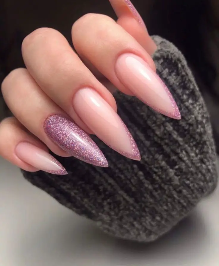 Rose Winter Nails 2023 - 2024 20 Ideas