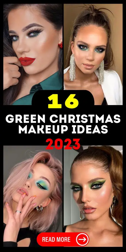 2023 Green Christmas Makeup 16 Ideas - Expert Tips for a Festive Look