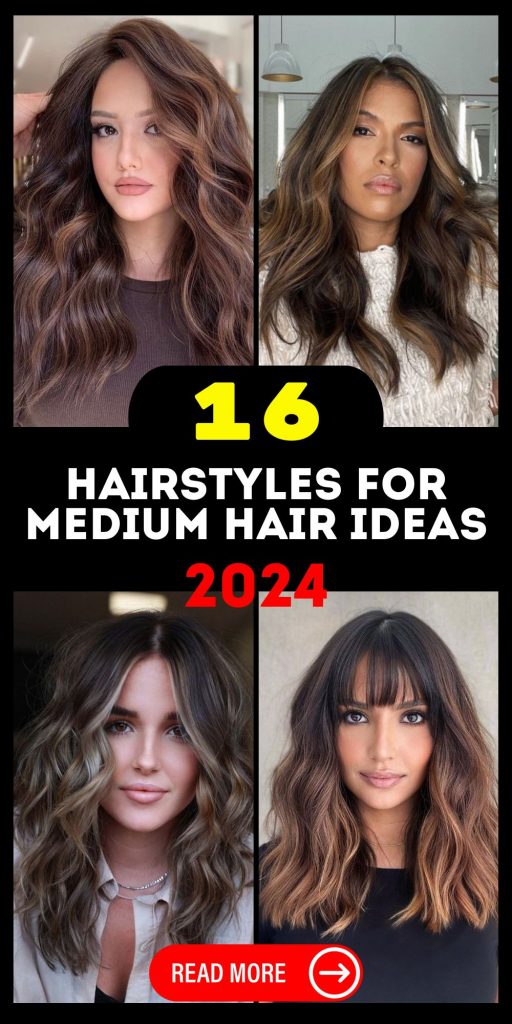 2024 Medium Hair Trends 16 Ideas: Easy, Simple, and Stylish Hairstyles for Women