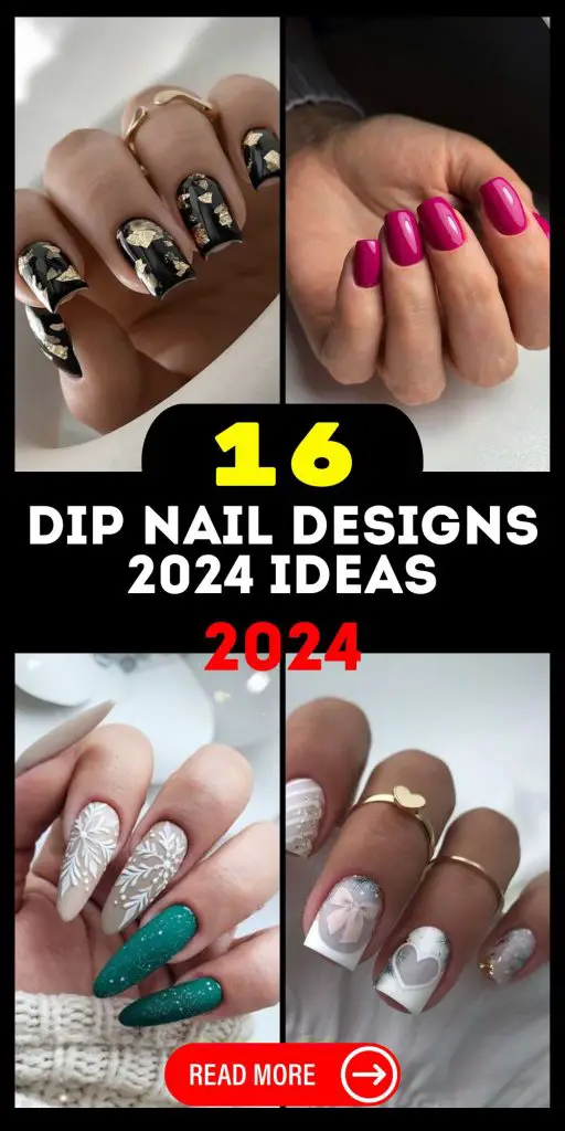 Explore 2024's Trendy Dip Nail Designs: Easy DIY Styles to Cute Short Looks