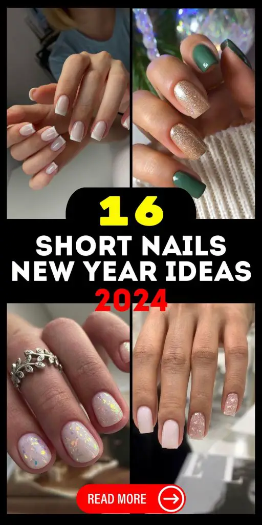 Short Nails Ideas for New Year 2024 - Acrylic, Gel, and Classy Designs