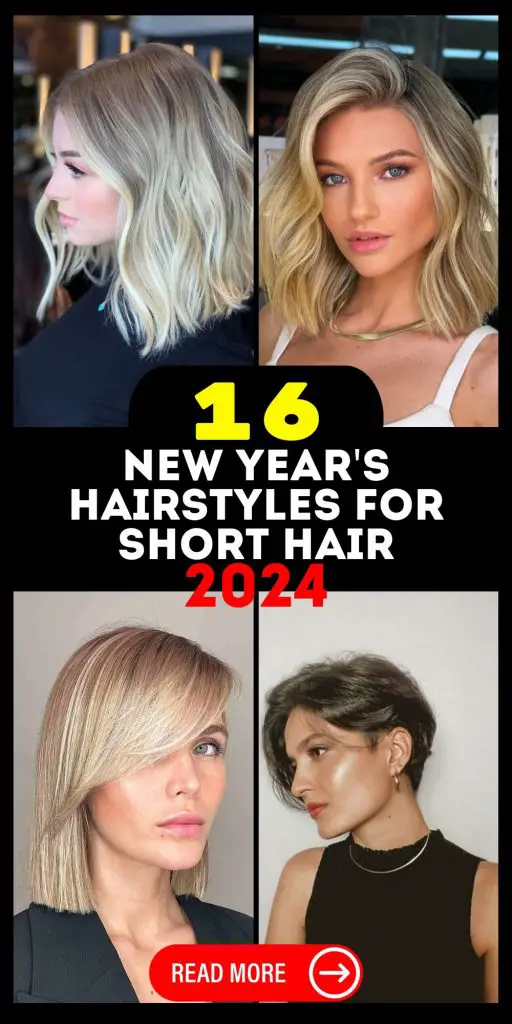 Explore Chic New Year's Short Hair Hairstyles for Women in 2024