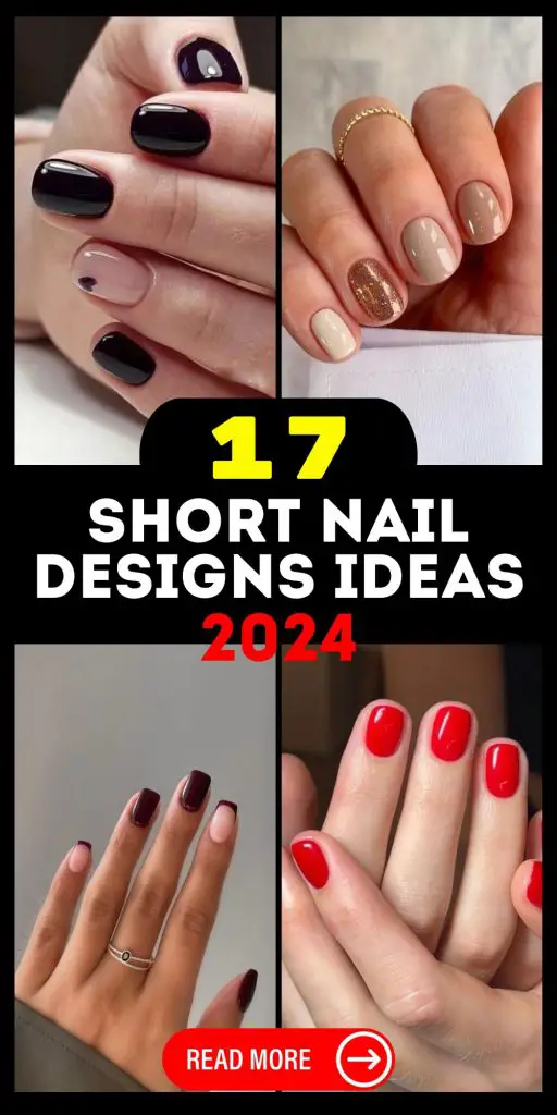 Explore Cute & Minimal Short Nail Designs for Autumn 2024