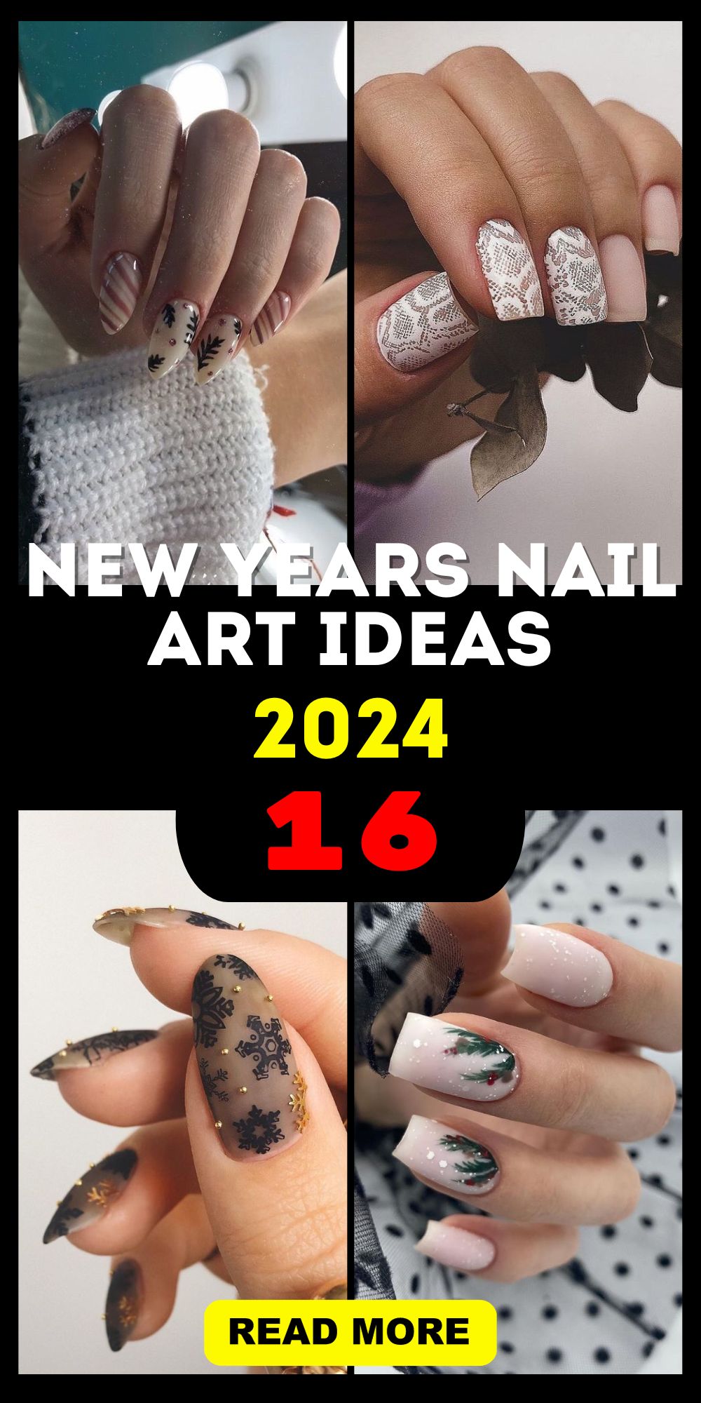 Elevate Your Style with 2024 New Year's Nail Art: Lunar, Japanese, DIY ...