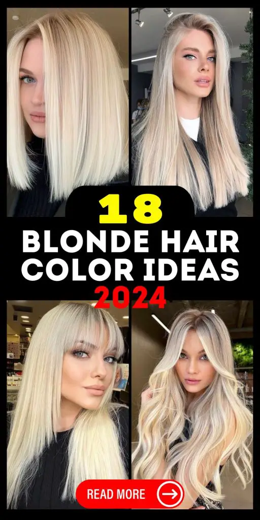 Embrace 2024's Blonde Hair Color Trends: From Icy Platinum to Warm Honey