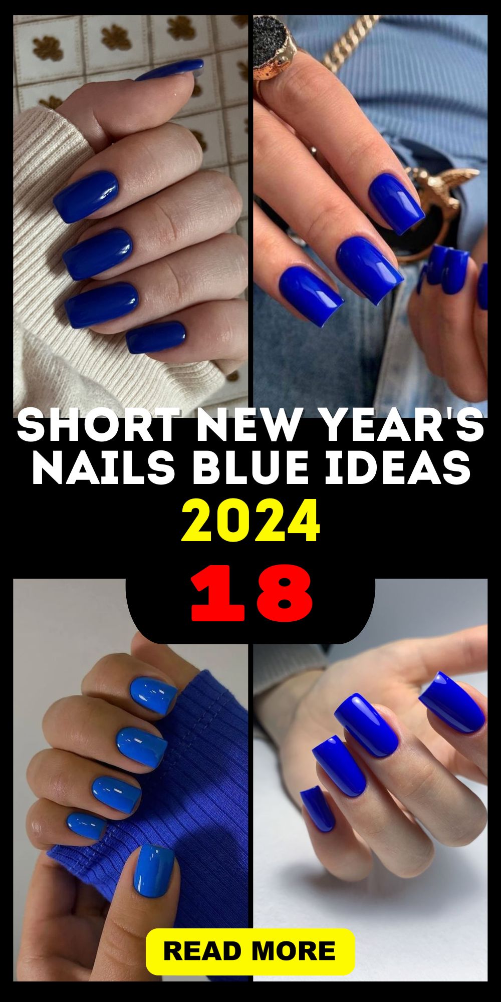 2024 Trends for Short New Year's Nails: Navy, Sparkle, and More!