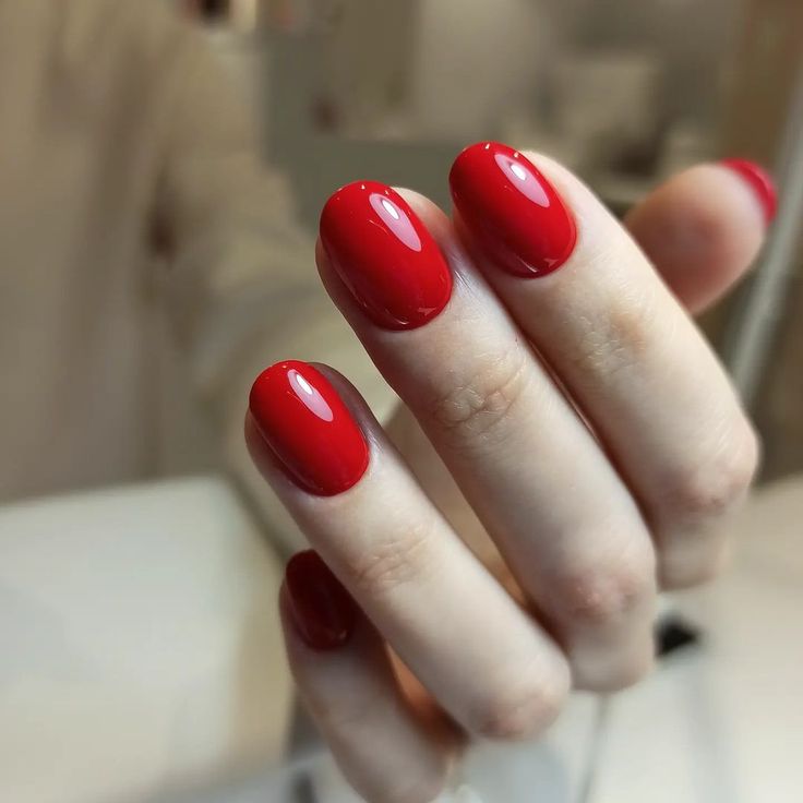 Short New Year's Nails Red 2024 24 Ideas: Classy Designs & Trends