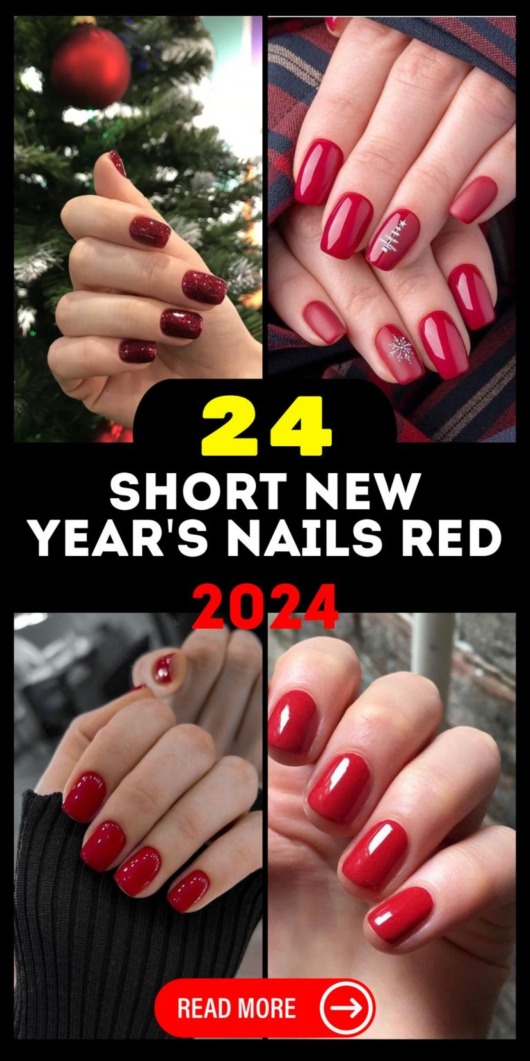 Discover Classy Short New Year S Nails Red 2024 Ideas And Designs   Добавить подзаголовок копия копия 1000 X 2000 пикс 2 768x1536 