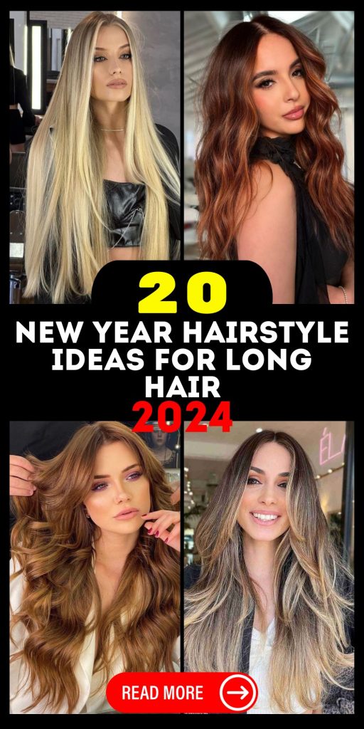 New Year Hairstyle 20 Ideas for Long Hair 2024