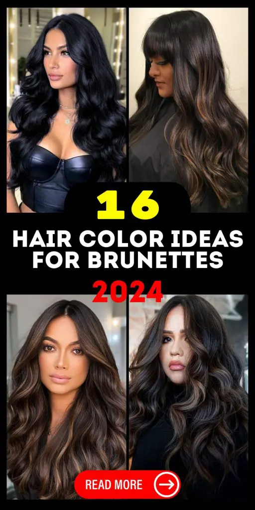 Envisioning Elegance: Brunette Hair Color 16 Ideas for 2024