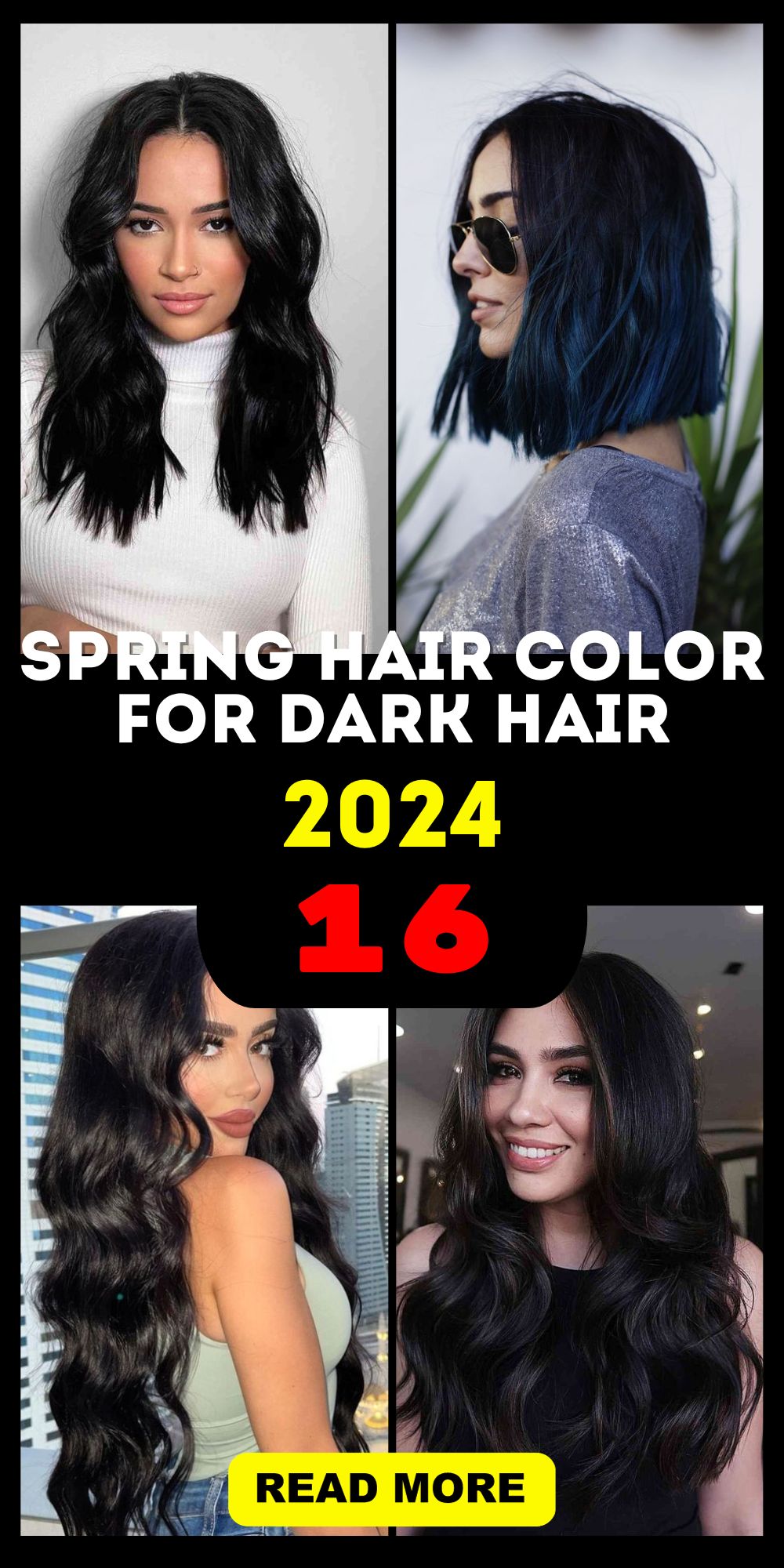 Spring Hair Color for Dark Hair 2024 Trends and 16 Ideas to Refresh Your Look