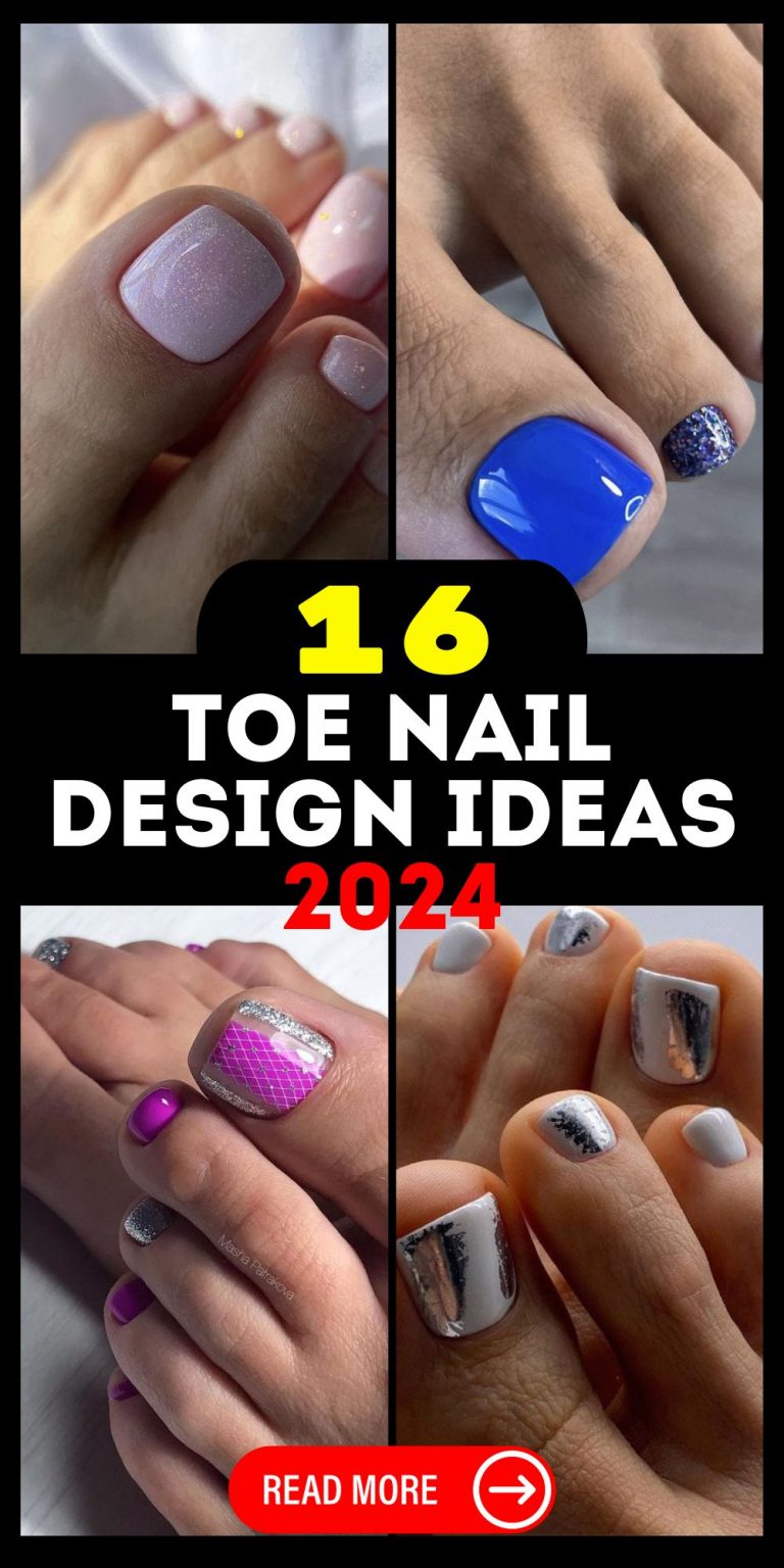 Toe Nail Design 2024 Trendy Pedicure Ideas for YearRound Style