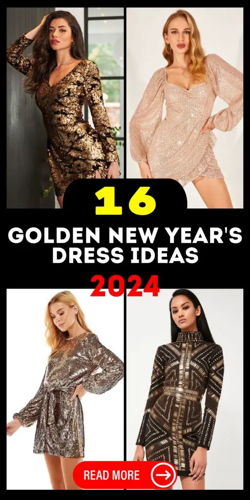 Golden New Year's Dress 2024 16 Ideas: Unveiling the Glamour