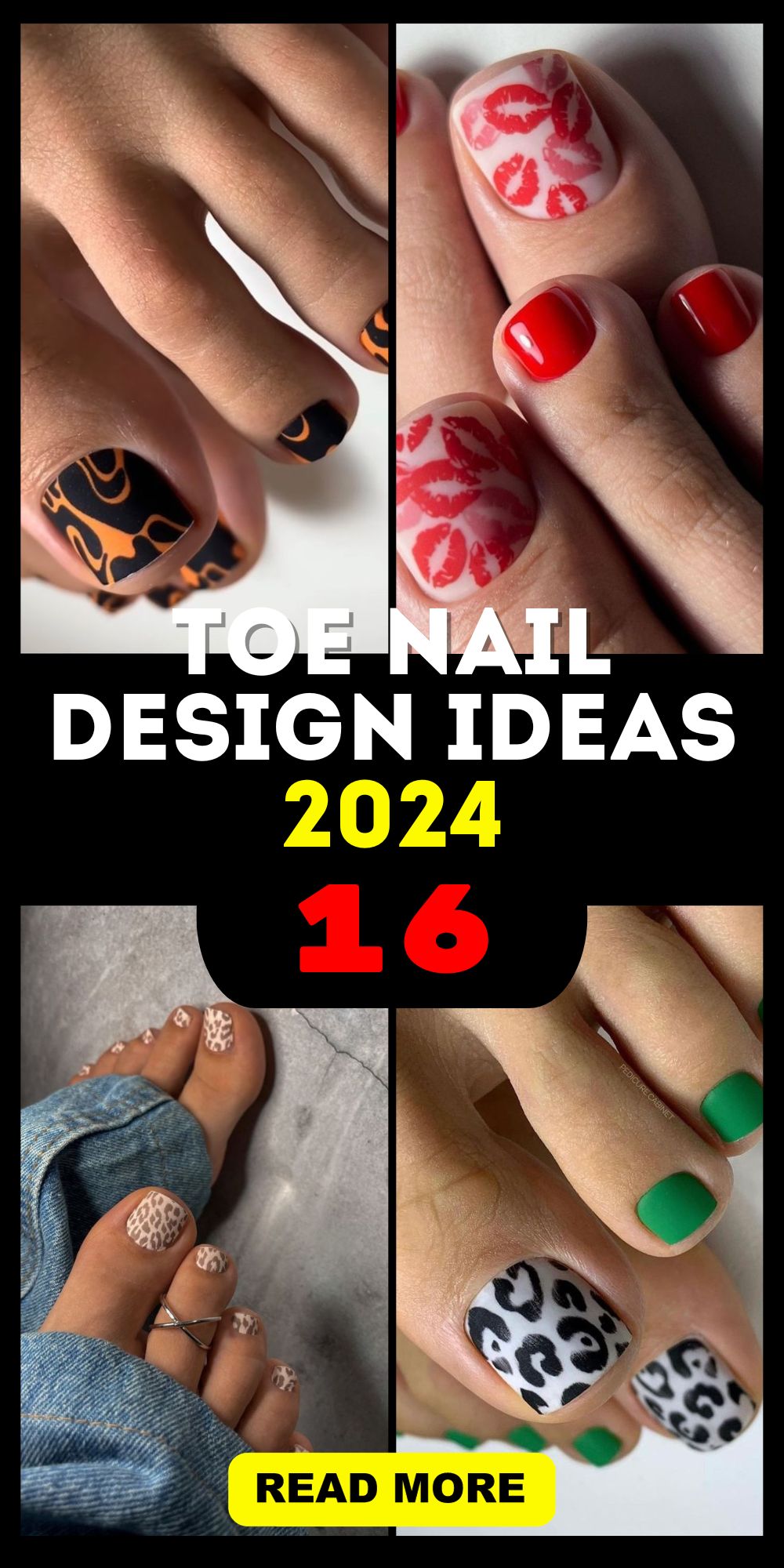 Toe Nail Design 2024 Trendy Pedicure Ideas for YearRound Style