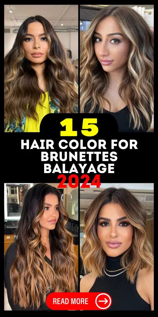 Brunette Balayage Trends: 2024's Chic Hair Colour 15 Ideas