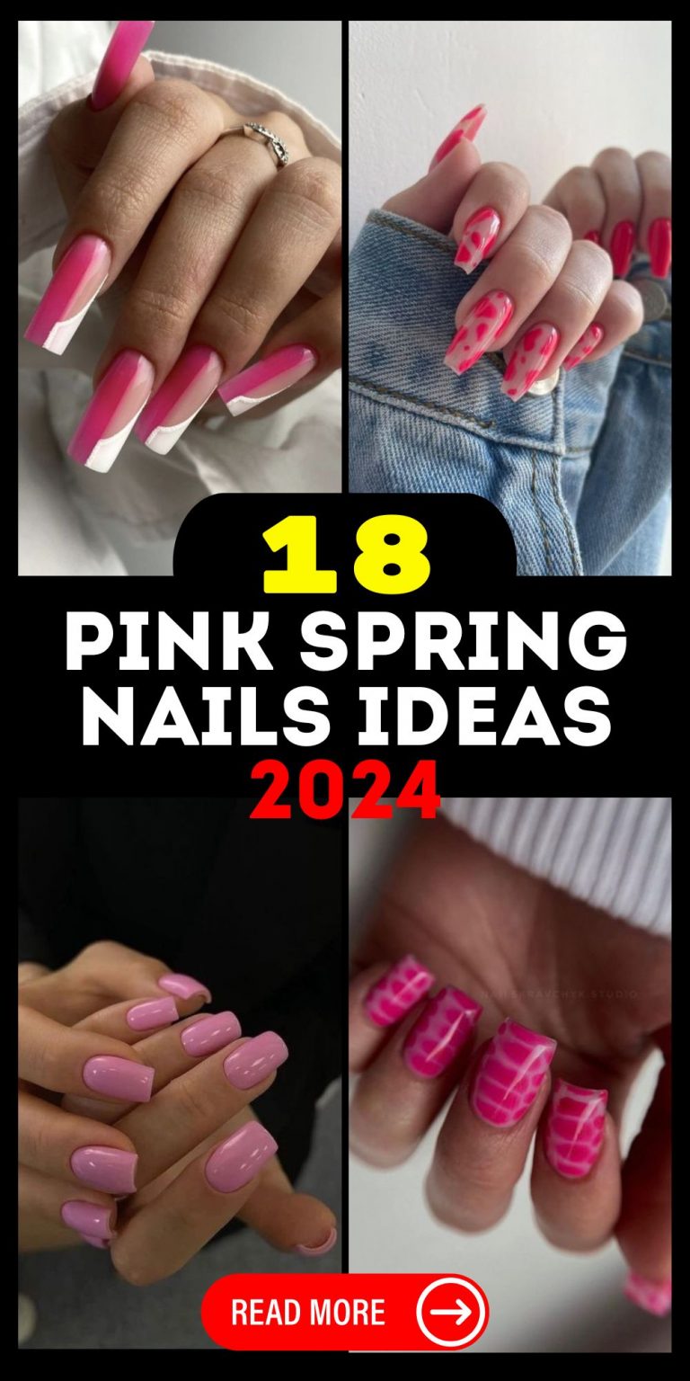 Explore 2024's Trending Pink Spring Nail Styles - Bright to Pastel Designs