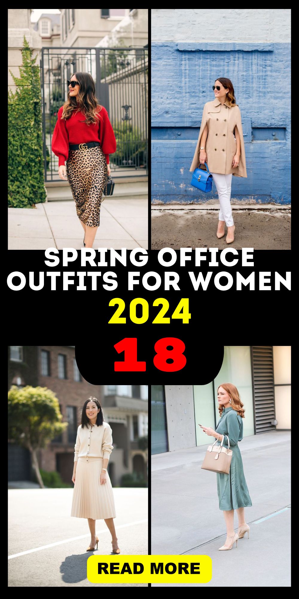 Spring Office Outfits for Women 2024 - Classy & Professional Styles